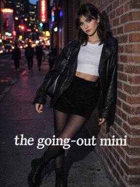 Free People Black Coated Mini Skirt Y2K Indie Sleaze Button Detail Size 31